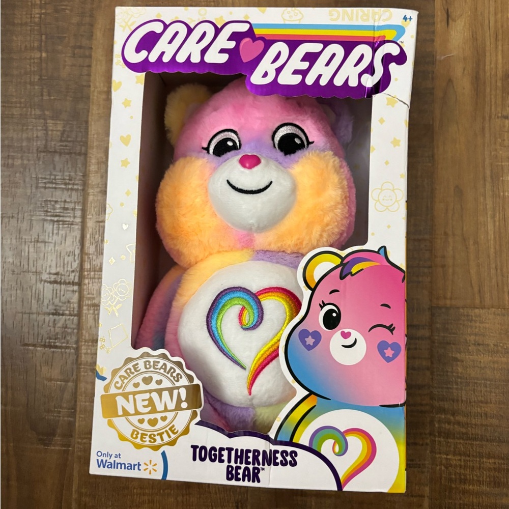 Care Bears TOGETHERNESS BEAR Walmart Exclusive 14" Plush Doll NEW NIB